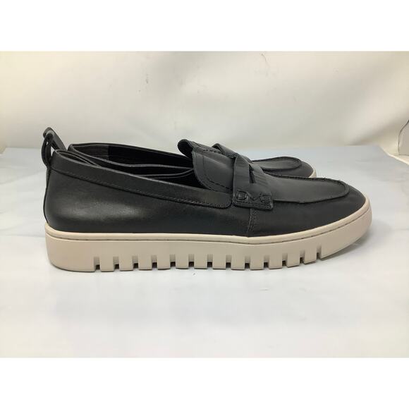 Vionic Uptown Black Loafers with White Soles - Picture 3 of 7
